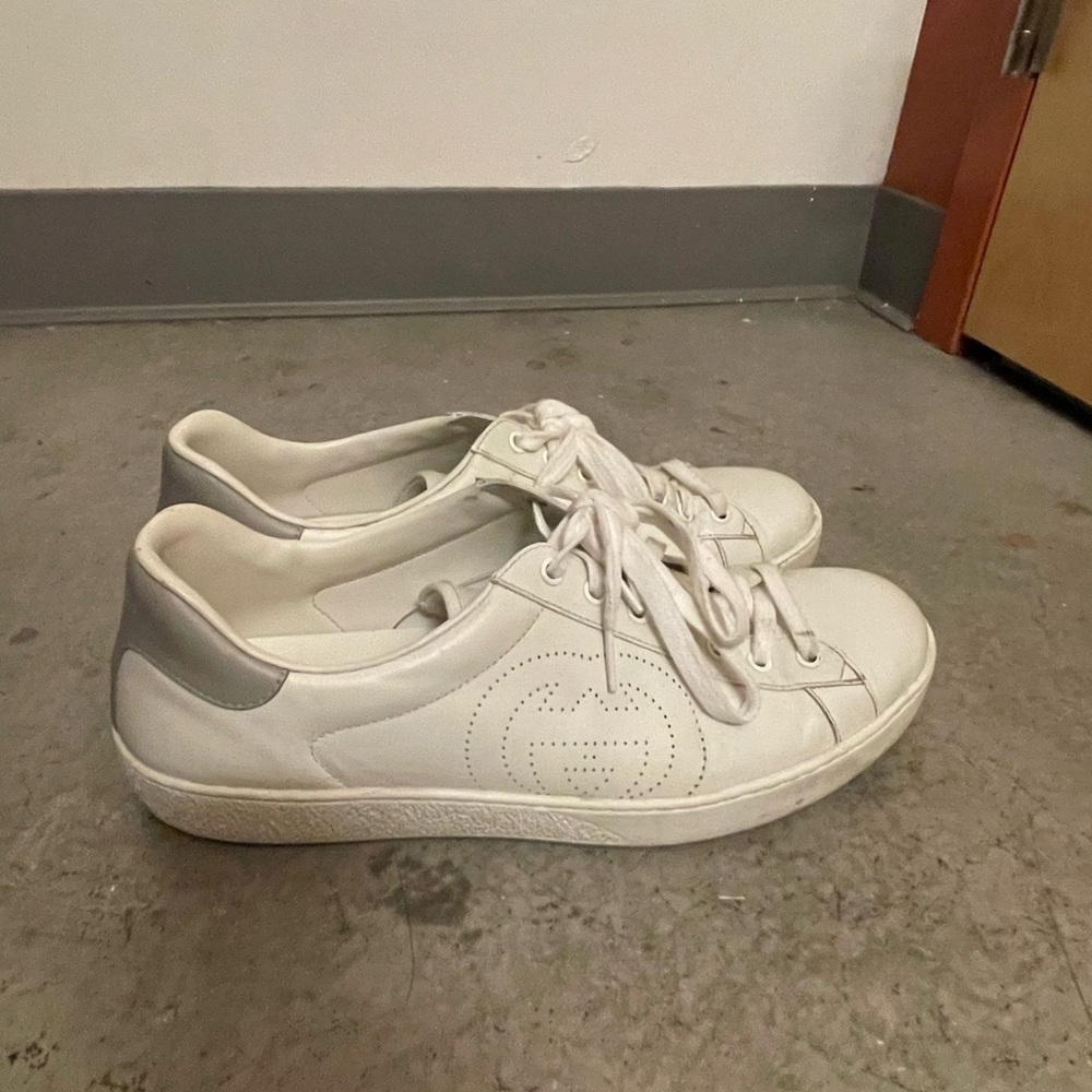 Gucci Ace leather low trainers